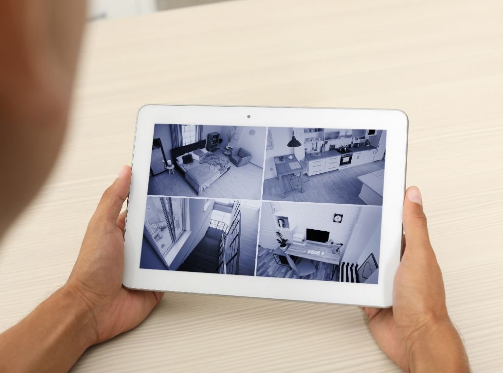 Visionado de cámaras de videovigilancia en una tablet